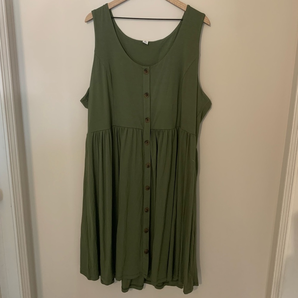 NWOT Green Tank Dress